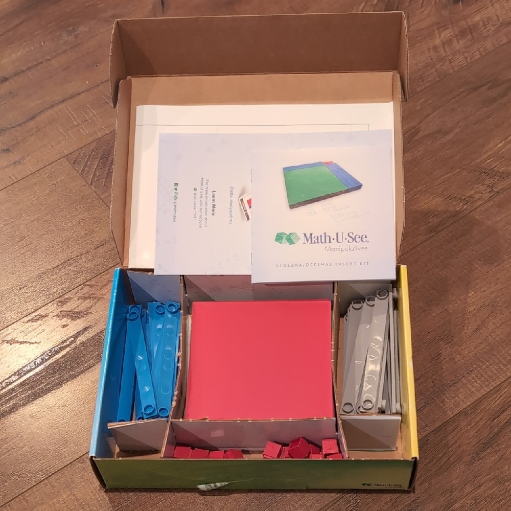 Math U See Manipulatives Algebra/Decimal Insert Kit - Picture 2 of 2
